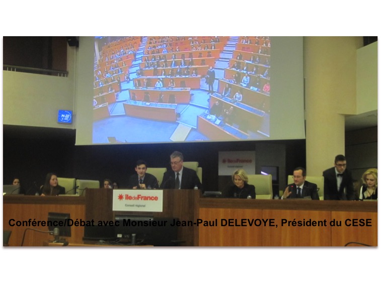 Conference-debate with Mr Delevoye, President of CESE